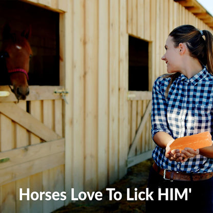 Himalayan Nature Horse Licking Salt, Animal Licking Mineral Salt Brick - 5 Lbs