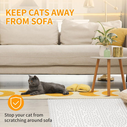 Scat Mat for Cats with Spikes -12 Pack Cat Repellent Mat Deterrent Indoor,Cat Repellent Mat Outdoor Cat Spike Mat Indoor Cat Countertop Deterrent Keep Cats Off Counter