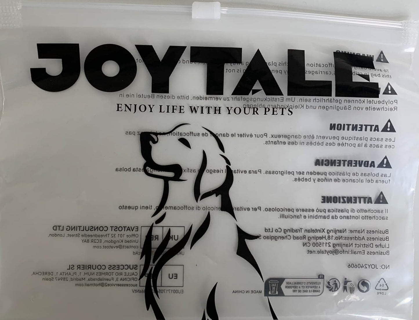 Joytale Dog Leash, 6 FT Double-Sided Reflective, Padded Handle Nylon Heavy Duty Leashes for Medium & Large Dogs Walking, Black