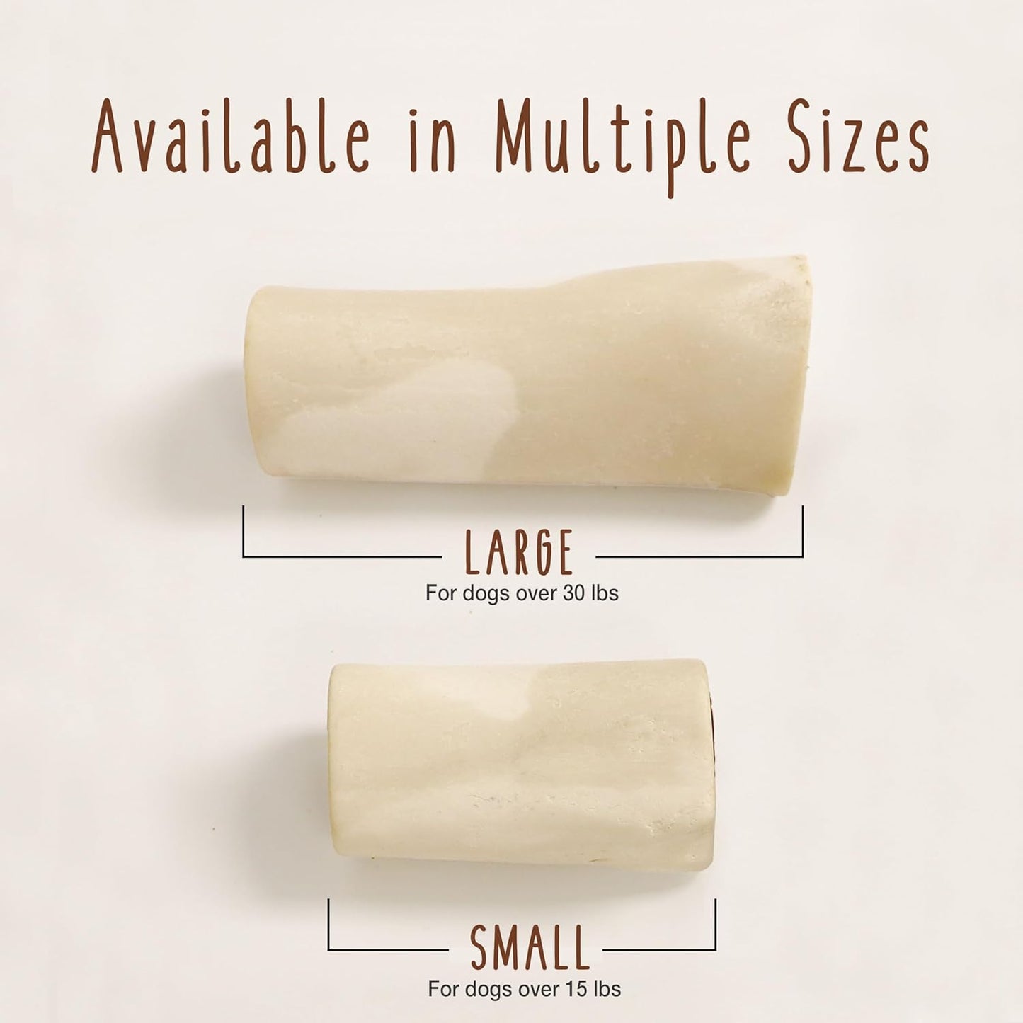 Cadet Stuffed Shin Bone, Long-Lasting Dog Chew Bones for Aggressive Chewers, High Protein Filled Bone Dental Chew for Dogs, Bacon & Cheese Flavor Filling, 5-6" for Large Dogs