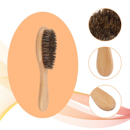Soft Bristle Dog Cat Brush for Shedding, Boar Bristle Pet Grooming Brush with Wood Handle Gentle Massage Tool for Short Long Haired Dogs Cats Kittens Grooming Supplies