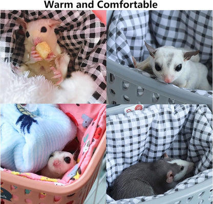 JWShang Bed Mat for Rat Hammock - Warm Hanging Basket With Replaceable Removable Nest Mat for Small Animals: Hamster, Sugar Glider (Only for Small Size Hammock)