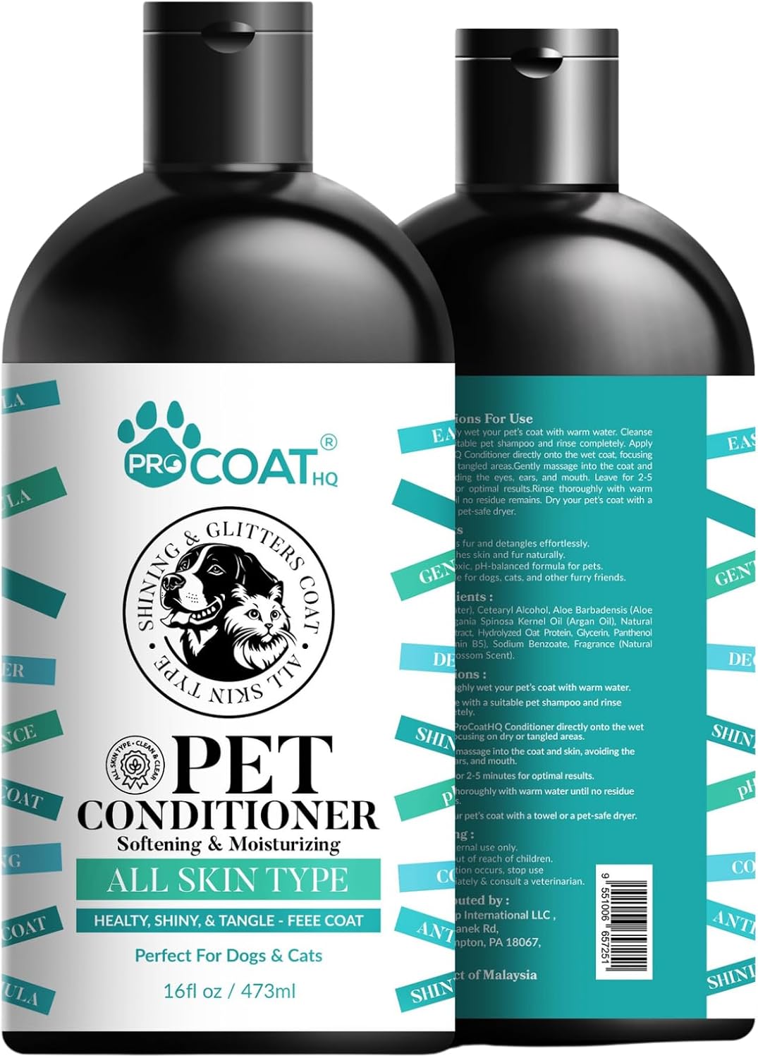 Pet Conditioner and Shampoo, 16 fl oz (473 ml)