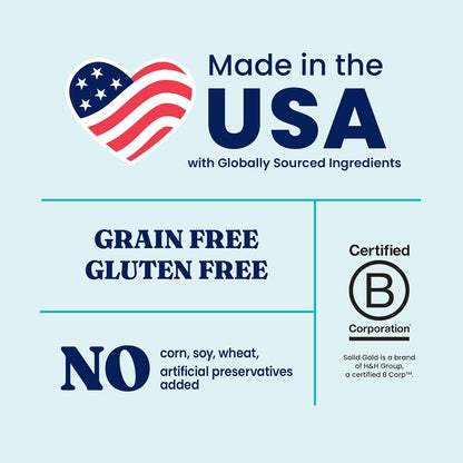 Solid Gold Freeze Dried Dog Food - W/Real Beef, Pumpkin & Superfoods - Freeze Dried Raw Dog Food Toppers for Picky Eaters to Serve as a Nutrient-Dense Meal Topper or High Protein Treats - 1.5oz