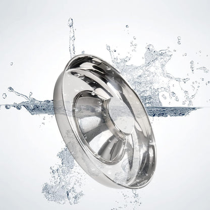 SOUJOY 2 Pack Stainless Steel Puppy Bowls, Pet Slow Feeder Bowls, Non-Skid Dog Food and Water Bowl, Feeding Weaning for Small Medium Large Dogs, Cat, Pets, Multiple Puppies