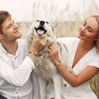 Cat Memorial 2PCs Gifts for Loss of Cat Pet Paw Bracelet for Women Men for Cat Passing Away Gifts for Cat Lovers Bereavement Gifts for Cat Lover Memory Gifts Loss of Furry Friend Sympathy Gift