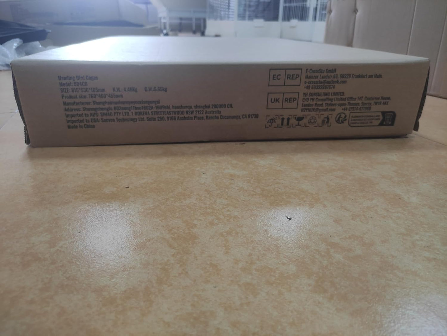 VEVOR 30 Inch Flight Bird Cage, Stackable Bird Cage Parakeet Cage with Slide-Out Tray and Handle, Small Parrots Birdcage for Cockatiels Budgies Conure Macaw Finch Lovebirds Canaries Pigeons