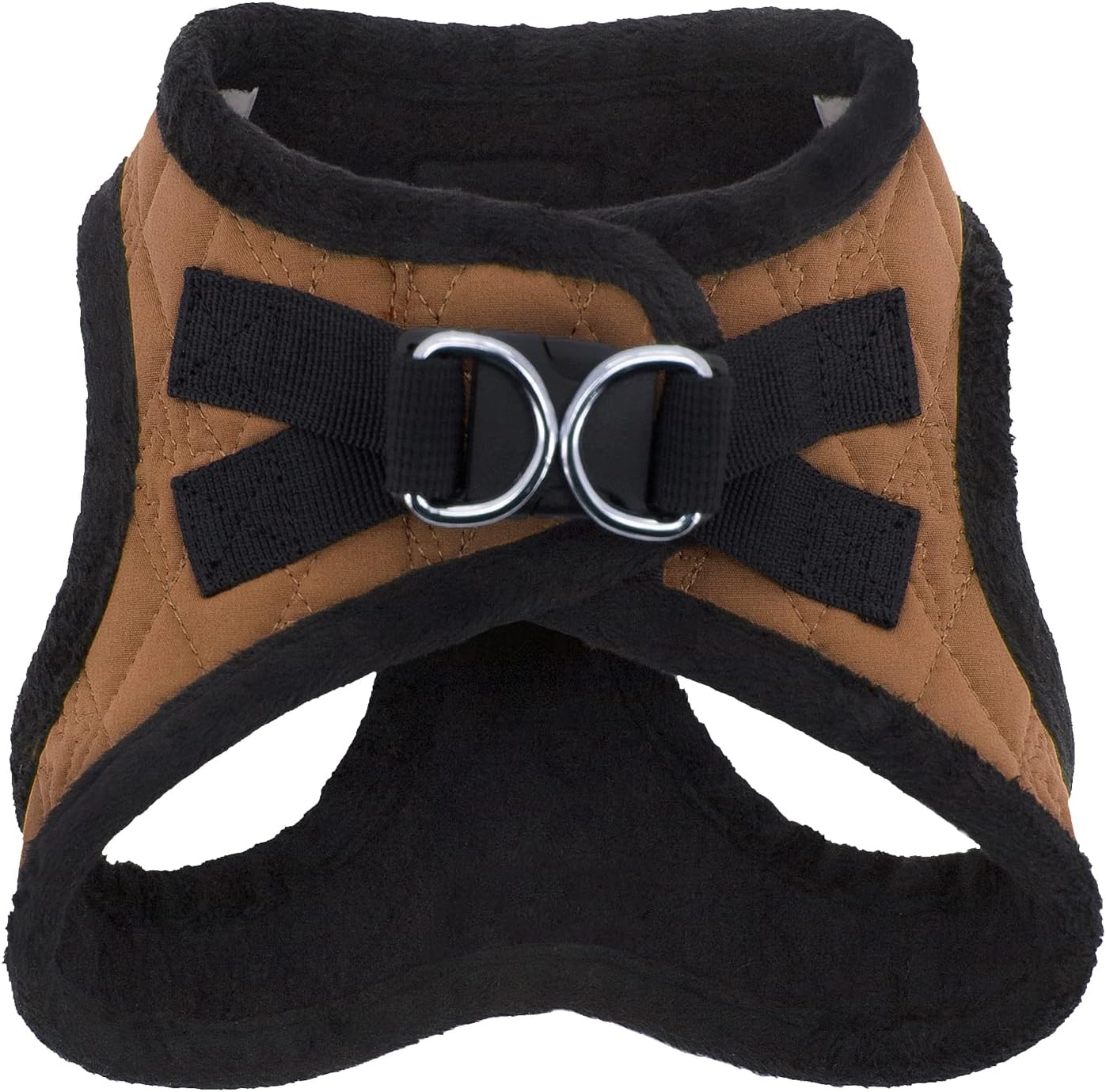 Best Pet Supplies - All Weather Mesh/Plush, Reflective, No Pull Harness for Small, Medium Dogs, Cats - Secure with Hook & Loop Fastener, Buckle, Double D-Rings - Beige Plush, L