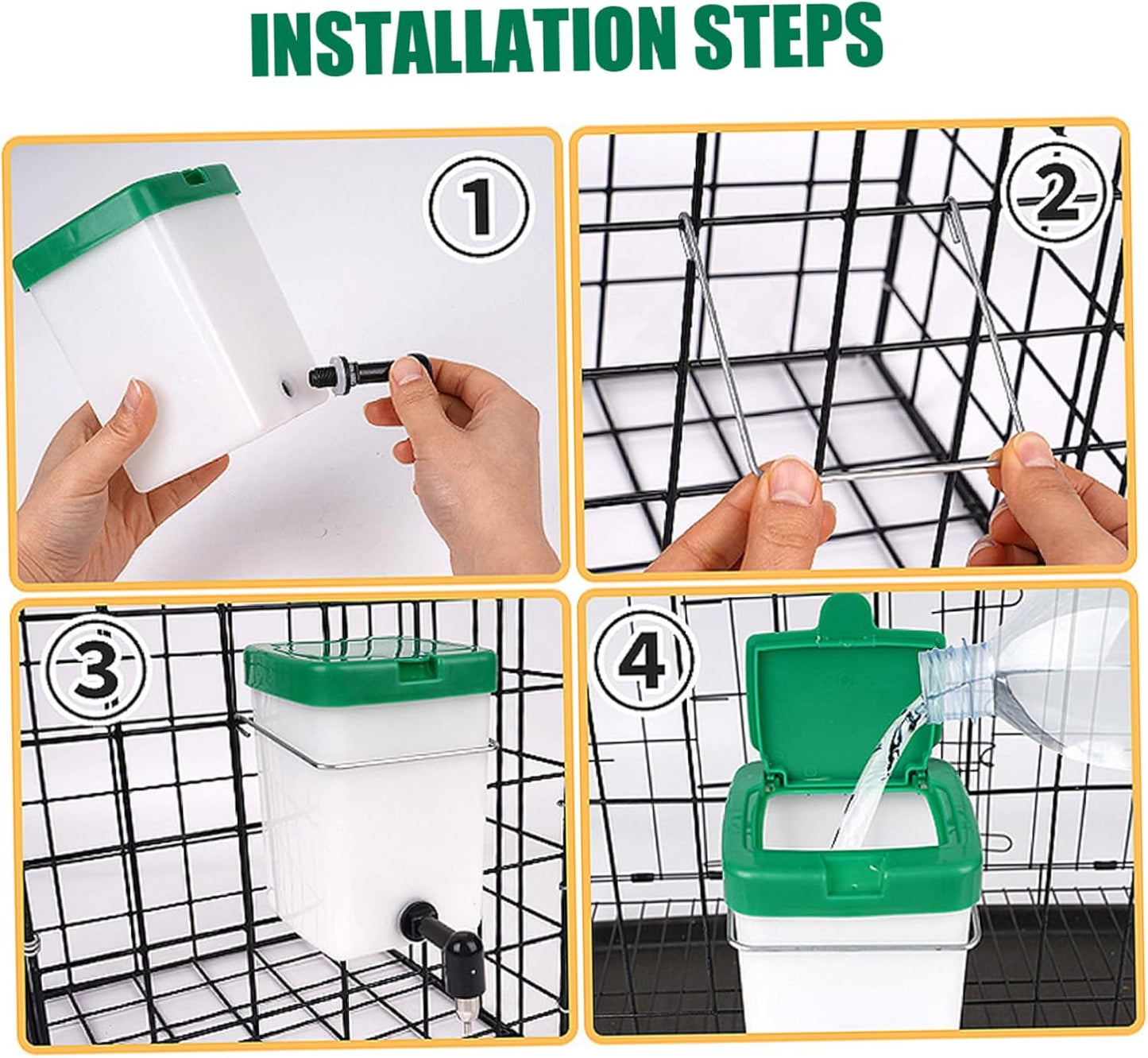 1 Set Heated Rabbit Water Bottle, 1L No Drip Heated Water Bottle for Rabbits, USB Powered Automatic Drinking Equipment for Hamster Guinea Pigs Birds Rabbit Bunny Dispenser