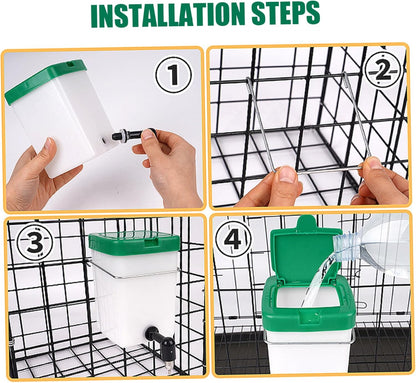 1 Set Heated Rabbit Water Bottle, 1L No Drip Heated Water Bottle for Rabbits, USB Powered Automatic Drinking Equipment for Hamster Guinea Pigs Birds Rabbit Bunny Dispenser