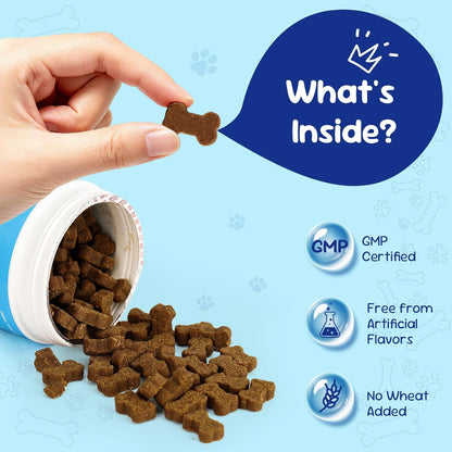 Premium Probiotics for Dogs - All-in-One Daily Supplement | Supports Joint, Heart, Skin, Digestion, Immune System & Liver Health (120 Chews Pumpkin)