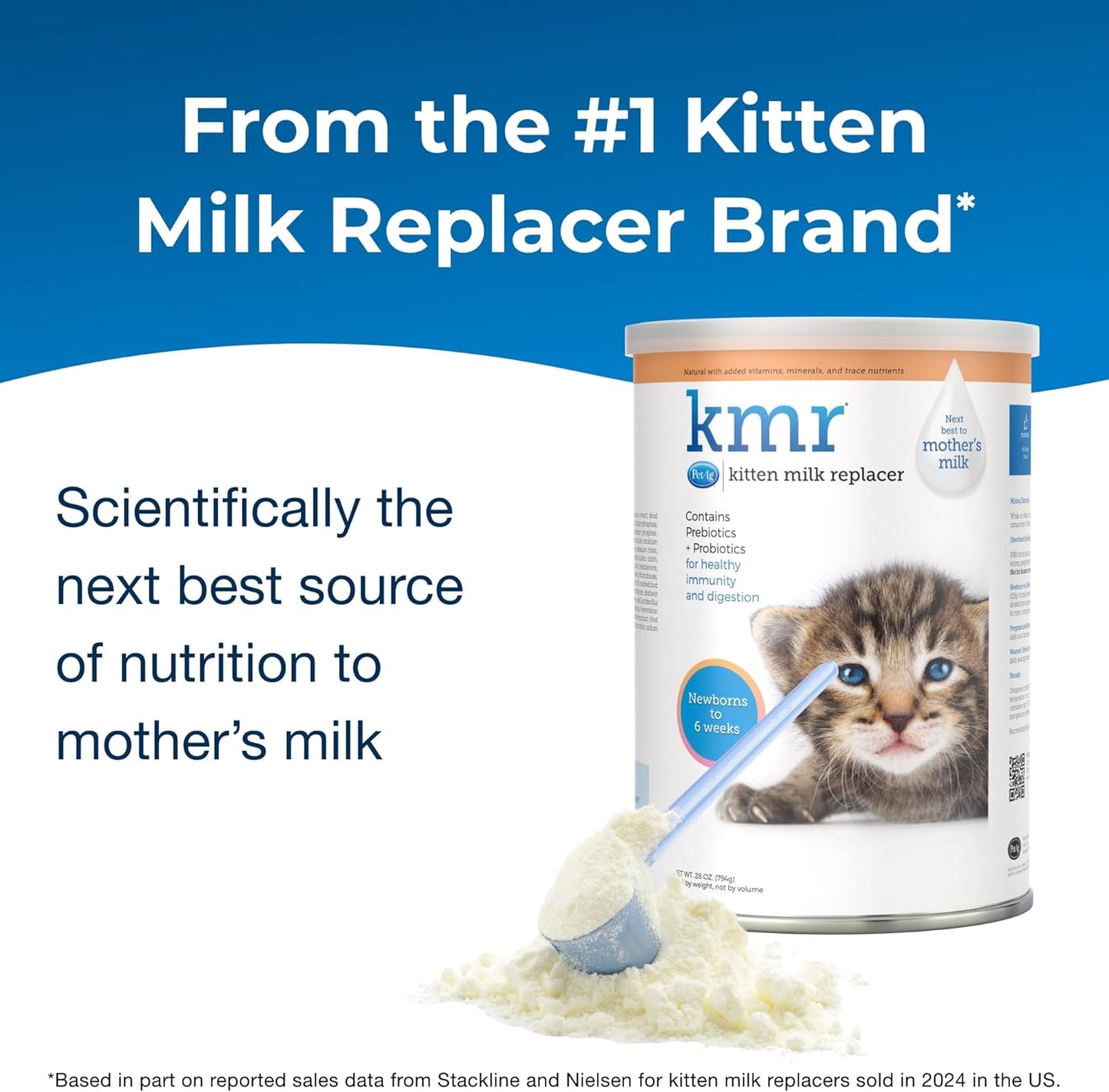 PetAg KMR Kitten Milk Replacer Powder (28 oz) + PetAg KMR 2nd Step Kitten Weaning Food (14 oz)
