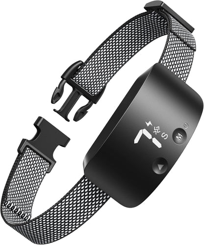 NBJU Bark Collar for Dogs,Rechargeable Anti Barking Training Collar with 7 Adjustable Sensitivity and Intensity Beep Vibration for Small Medium Large Dogs (Black)