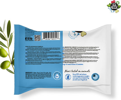 Pet Head Health Ear Wipes for Cats and Dogs | Fragrance-Free | Cleans, Deodorizes and Moisturizes | Removes Dirt, Wax, Discharge, and Debris | Biodegradable and Plant-Based Dog Ear Cleaner | 30 Wipes
