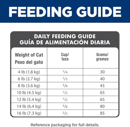 Hill's Science Diet Adult 7+, Senior Adult 7+ Premium Nutrition, Dry Cat Food, Chicken Recipe, 7 lb Bag