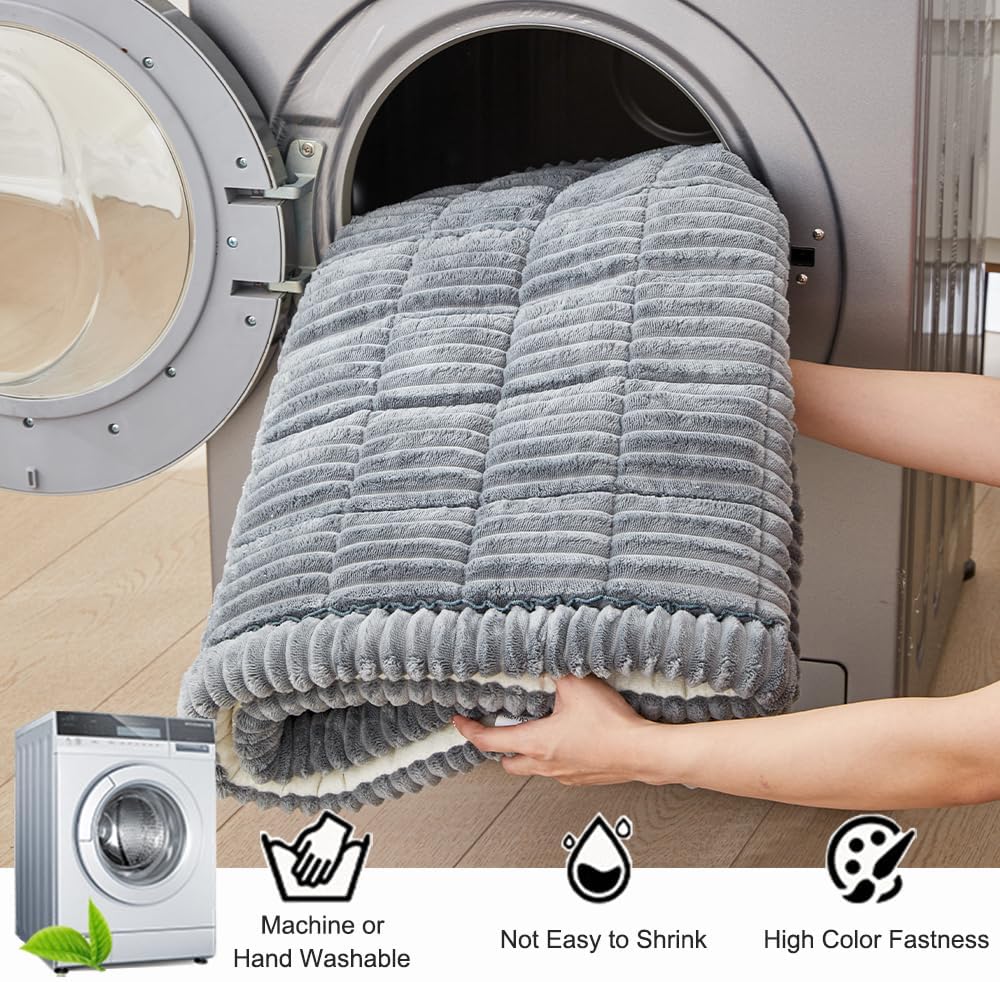 Dog Car Seat Cover for Back Seat, Dog Bed for Car, Fit for Backseat Extenders, Car Seat Protector, Nonslip Soft Durable for Cars Trucks and SUVs (Gray, 24.8" x 54")