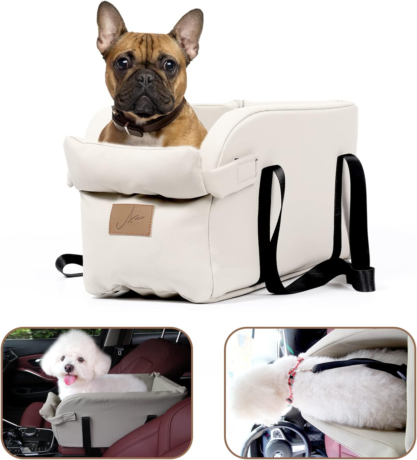 Dog Car Seat Centre Console Dog Booster Dog Car Seat Small Dog Cat Booster Seat for Dogs Cats Pets Up to 13lbs
