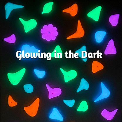 46PCS Glow in the Dark Bearded Dragon Rock Climbing Holds,Reptile Rock Climbing Wall,Bearded Dragon Enrichment Toys,Bearded Dragon Tank Accessories,Climbing Wall Grips for Bearded Dragon,Gecko,Lizard