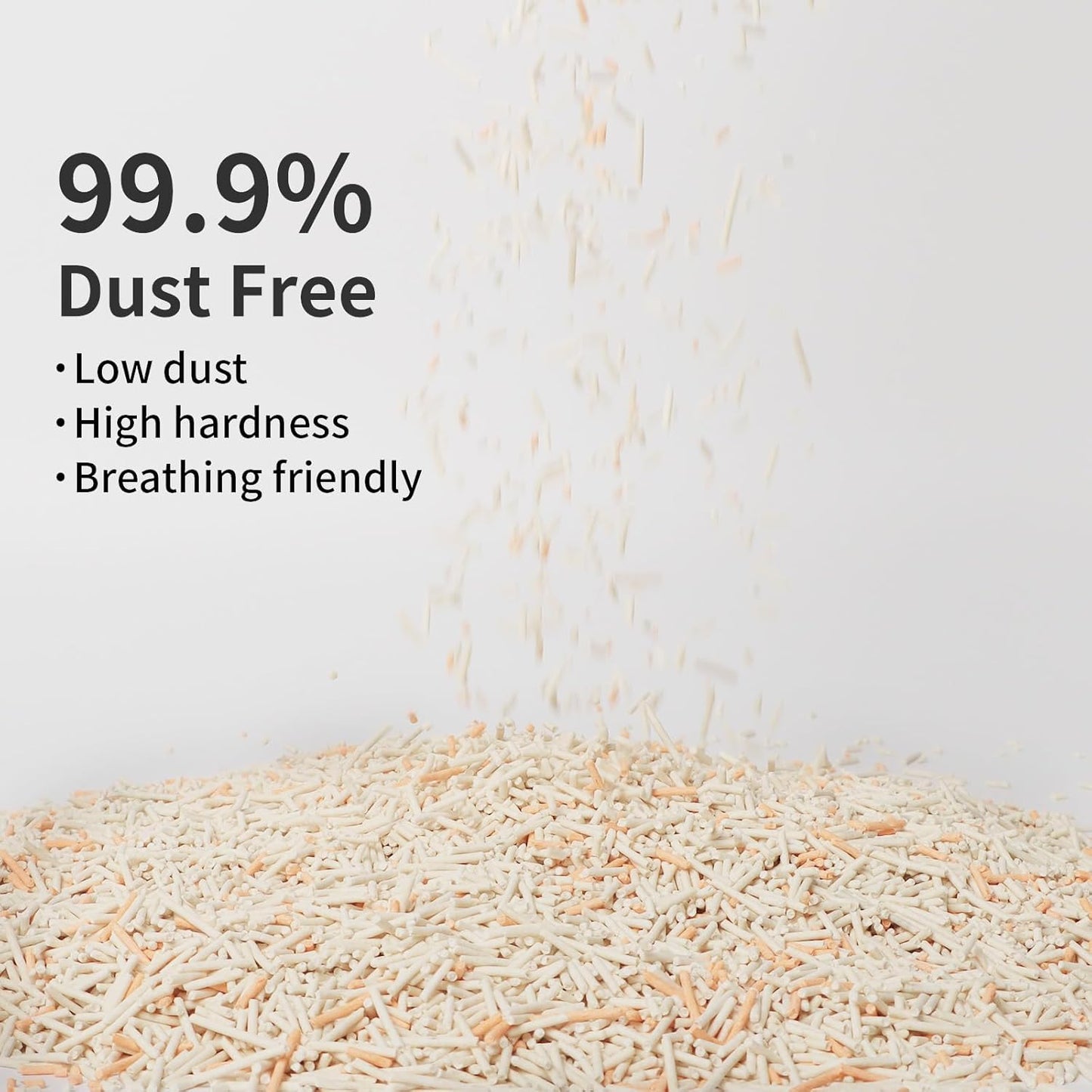 Flushable Tofu Cat Litter, Vanilla Scented – 2.5kg Bag, 100% Natural Plant-Based, Dust-Free, Fast Clumping, Odor Control, Low Tracking, Tofu Litter for Cats