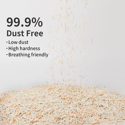 Flushable Tofu Cat Litter, Vanilla Scented – 2.5kg Bag, 100% Natural Plant-Based, Dust-Free, Fast Clumping, Odor Control, Low Tracking, Tofu Litter for Cats