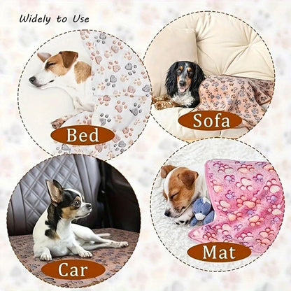 Dog Blankets Cat Pet Blankets Kit Fluffy Fleece Soft Throw Furniture Sofa Couch Bed Cover for Dog Puppy Cat All Pet 3pcs