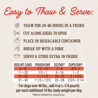 Stella & Chewy's FreshMade Frozen Fresh Grain-Free Chick-a-Lick'n Dog Food, 16-oz Pouch (Pack of 4)