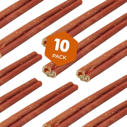 Best Bully Sticks Smoked Bully Sticks with Collagen for Dogs - 5-6 Inch, 10 Count (Pack of 1) - Natural, Grain Free Dog Chews - Medium, Long-Lasting Treats for Aggressive Chewers