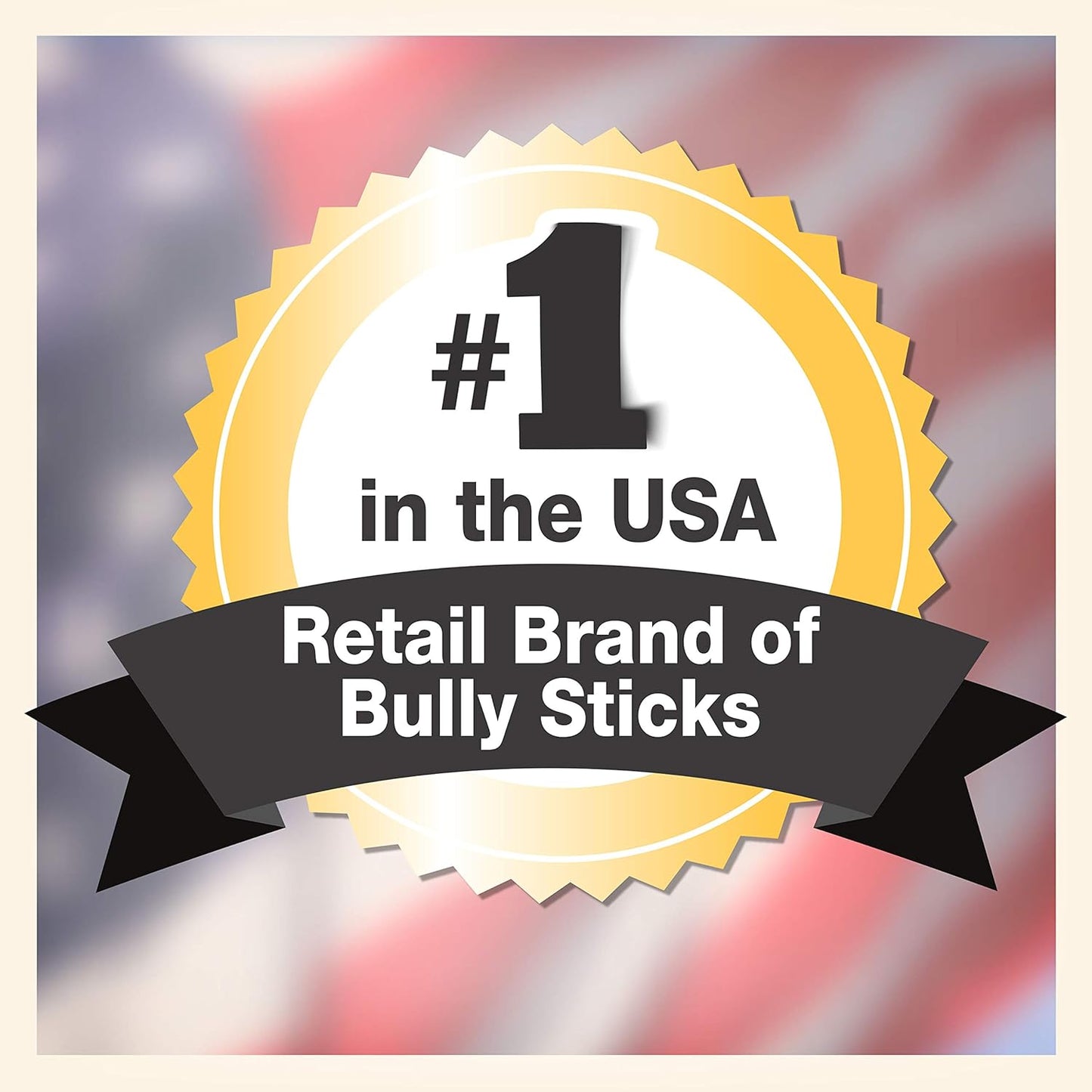 Cadet Bully Sticks for Small Dogs – All-Natural Beef Pizzle, High Protein, Low Fat, Long-Lasting, Grain & Rawhide-Free Dog Chews for Aggressive Chewers, Small (12 Ounce)