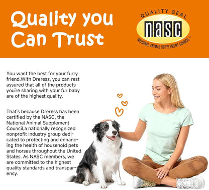 Multivitamin Treats for Dogs, Glucosamine Chondroitin Joint Support + Digestive Enzymes & Probiotics, Grain Free Dog Vitamins and Supplements for Skin & Coat, Peanut Butter - 120ct