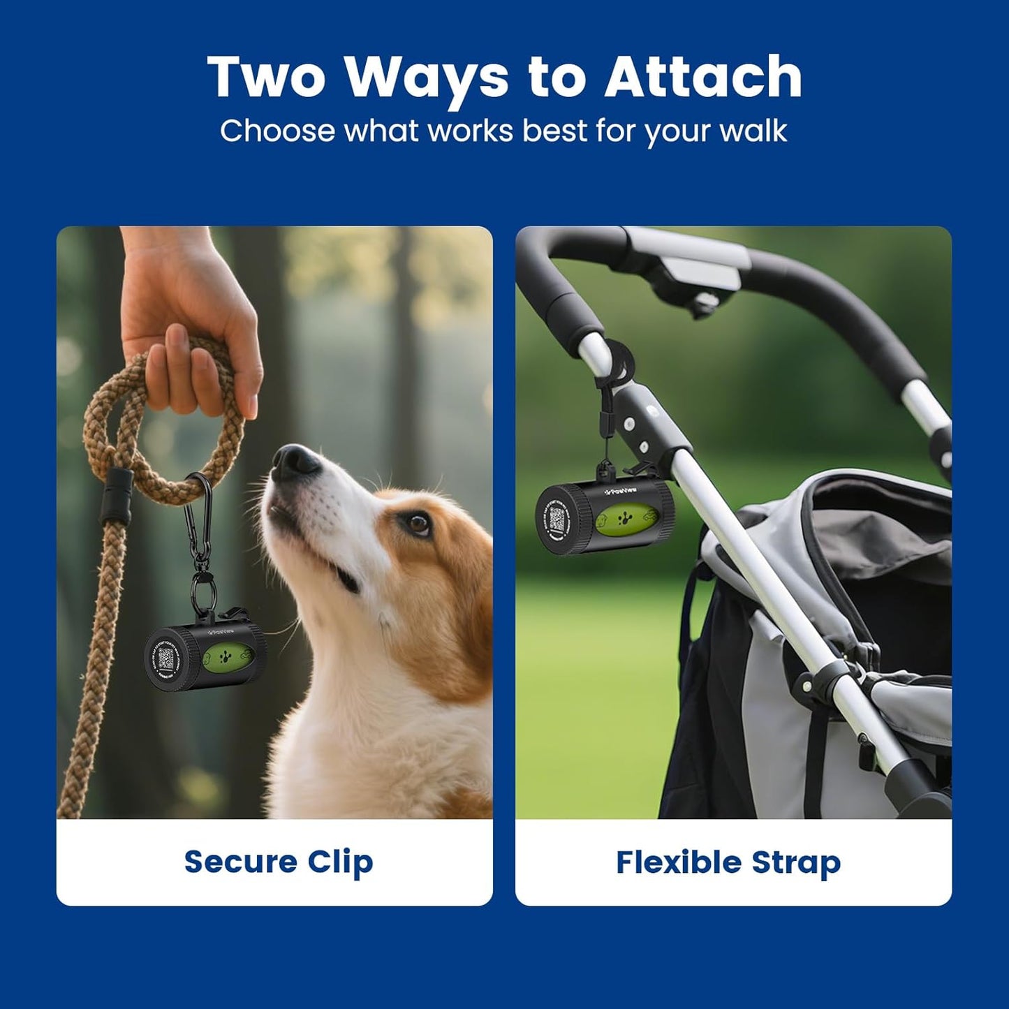 Poop Bag Dispenser & 375 Poop Bags Refill