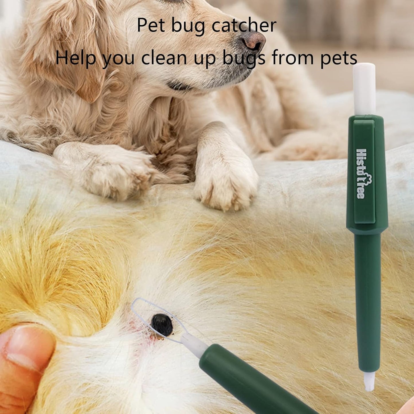 Pets Lice Catching Pen Portable Dog Ticks Removal Tweezer Pet Grooming Supplies Puller Removal Easy to Use