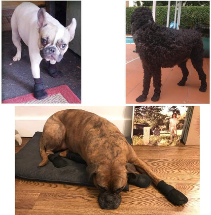 Hipaw Breathable Dog Shoes for Medium Large Dogs,Comfortable Dog Boots with Non-Slip Soles,Paw Protectors for Cold or Hot Pavement,Dog Booties for Hardwood Floors Daily Walking