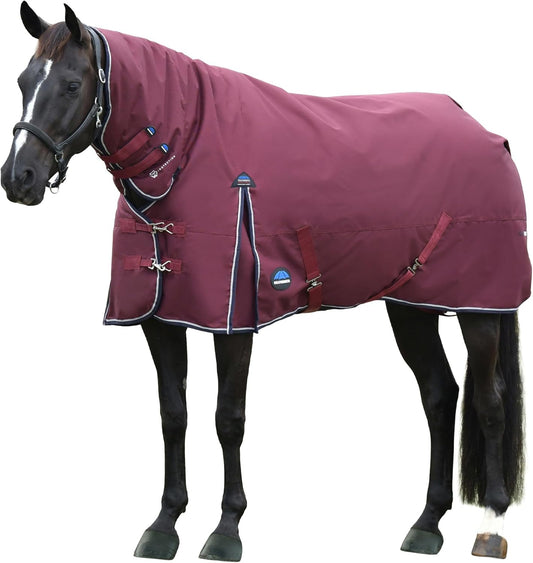 WeatherBeeta ComFiTec Essential Turnout Combo 360g, Burgundy/Navy, 81"