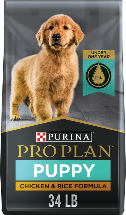 Purina Pro Plan Puppy - Dry Dog Food & Canned Wet Dog Food Bundle Package