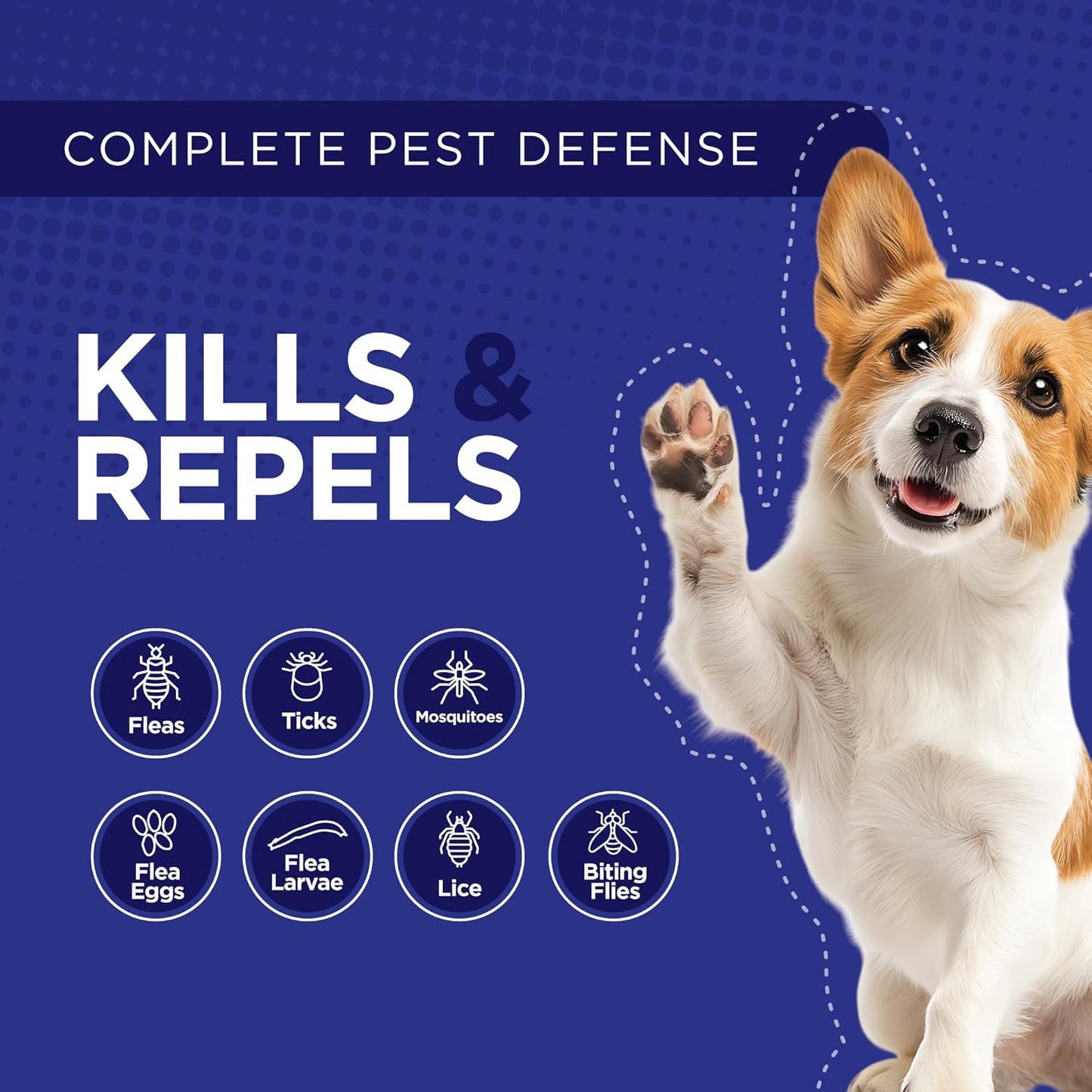 TevraPet Activate II Flea and Tick Prevention for Dogs | 4 Count | Extra Large Dogs 55+ lbs | Topical Drops | 4 Months Flea Treatment