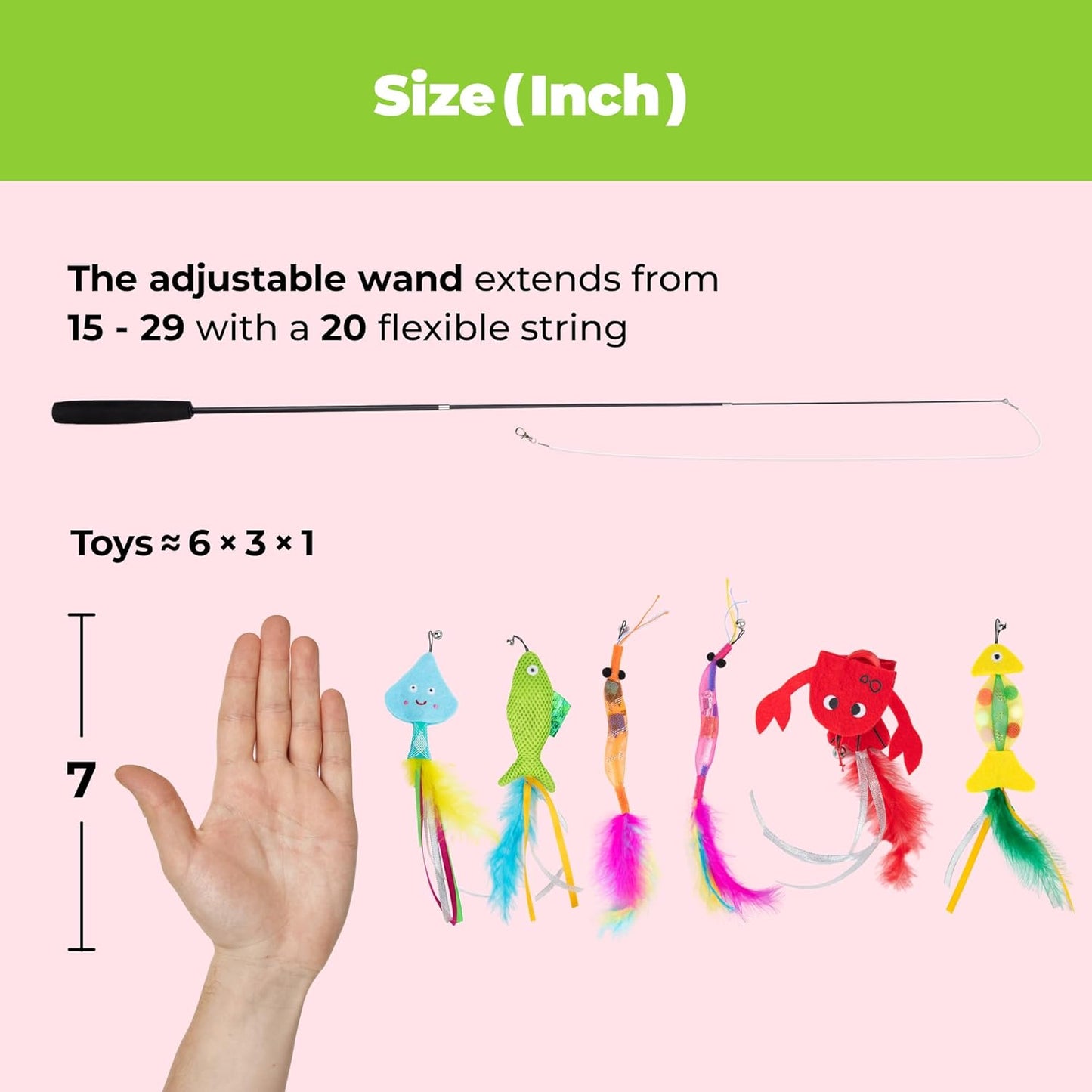 Best Pet Supplies Catify Fluffy Fish Cat Toy – Soft Plush Catnip Toy for Indoor Cats & Kittens, Crinkly Tail & Feather Details, Lightweight for Batting & Carrying, Durable & Pet-Safe Fabric