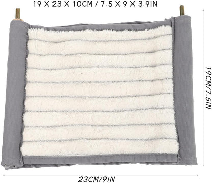 ERINGOGO Hamster Hanging Bed and Small Pet Hammock Detachable Warm Cage Accessory with Soft Fabric for Winter Use in Hamster Cages and Small Animal Habitats