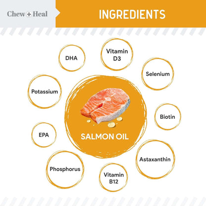 Salmon Oil for Dogs - Premium Fish Oil for Skin and Coat Health - Omega 3 Supplement - Supports Itchy Skin - 8 oz Liquid - Norwegian Dog Salmon Oil - Essential Dog Supplement