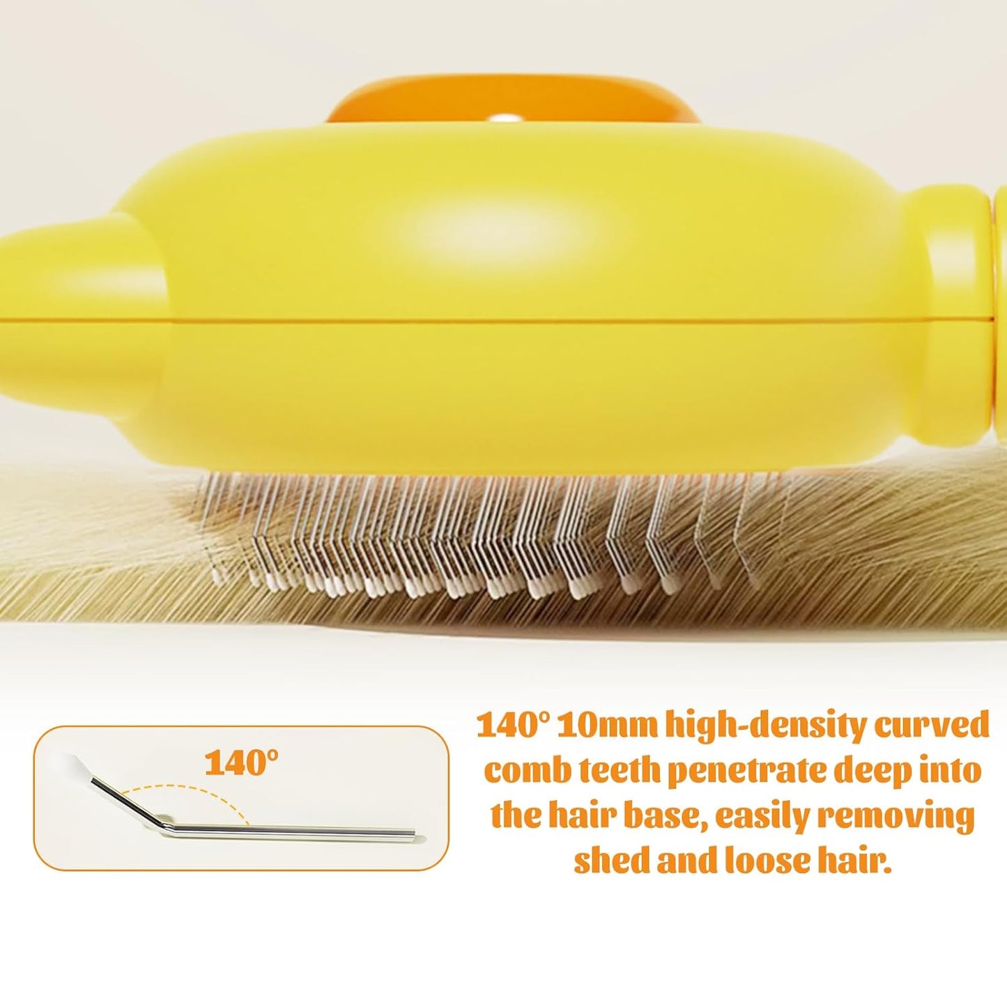 Flea Lice Comb,Flea Comb for Cats Dogs,Cat Brushes for Indoor Cats,Cat Hair Brush that Comes Off with One Click