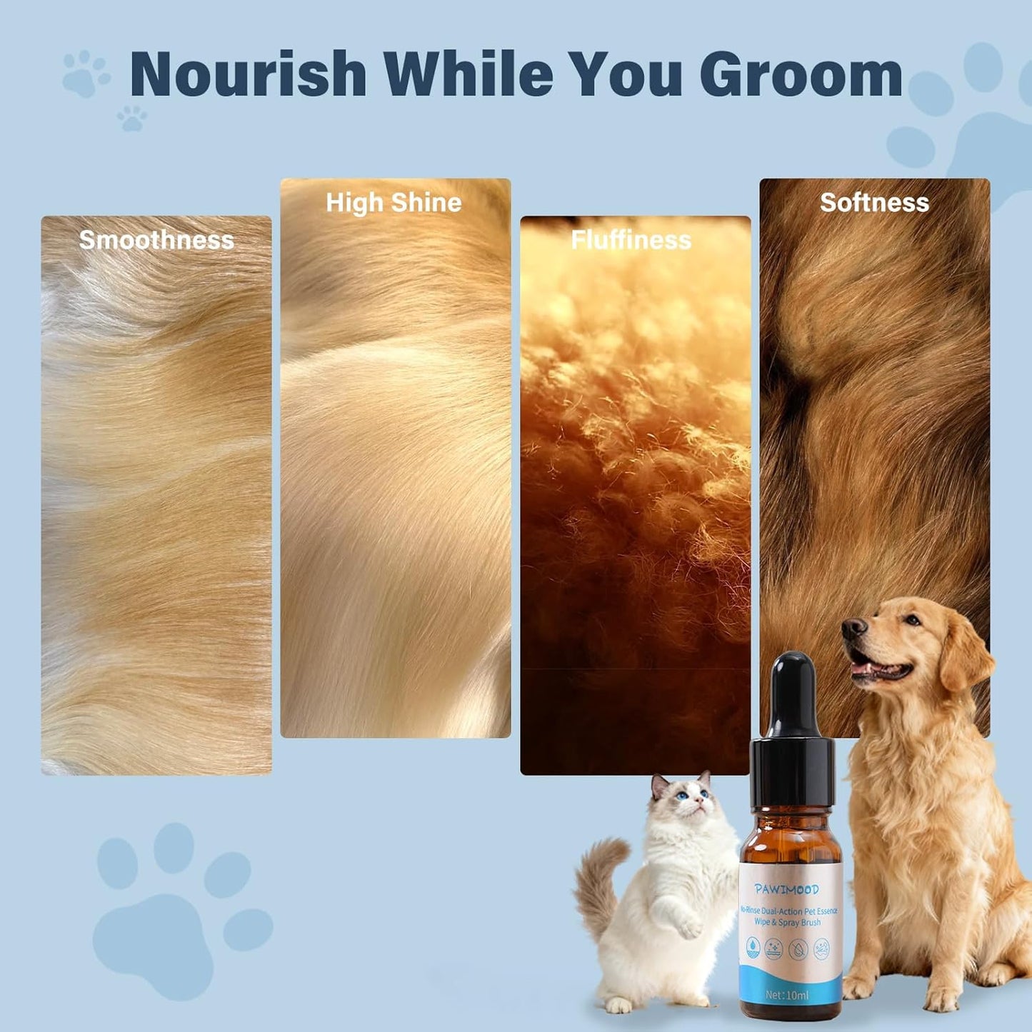 Pet Steam Brush for Dogs & Cats | 30PCS Pet Grooming Wipes