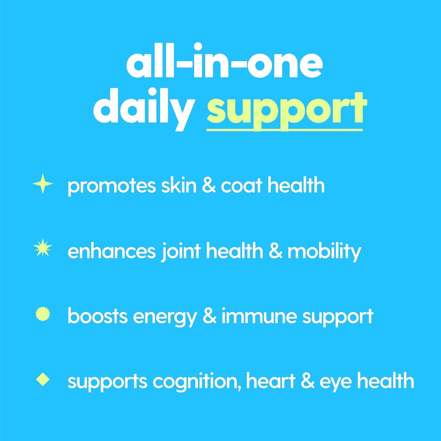 Taily Multivitamin with Liquid Collagen for Dogs and Cats – 12-in-1 Super Daily Formula for Joint, Gut, Allergy, Immune, Skin, Coat, and Urinary Tract Support - Liquid Collagen, Glucosamine for Dogs