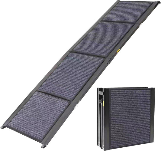 PawStep Folding Dog Ramp, 71" x 20" Extra Long & Wide with Anti-Slip Soft Surface for Medium or Large Dogs, Up to 250 LBS, for Car, Stairs, Furniture