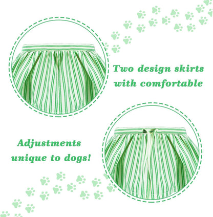 Dog Dresses, Dog Birthay Dress, Fancy Puppy Clothes with Bow Tie and Canine Sports Dress, Dogs Sports Lapel Skirt