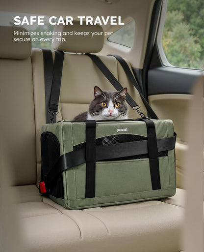 Dog Car Carrier Stable and Light Weight, and Pecute Cat Carrier Stale, Pet Carrier Breathable and Portable