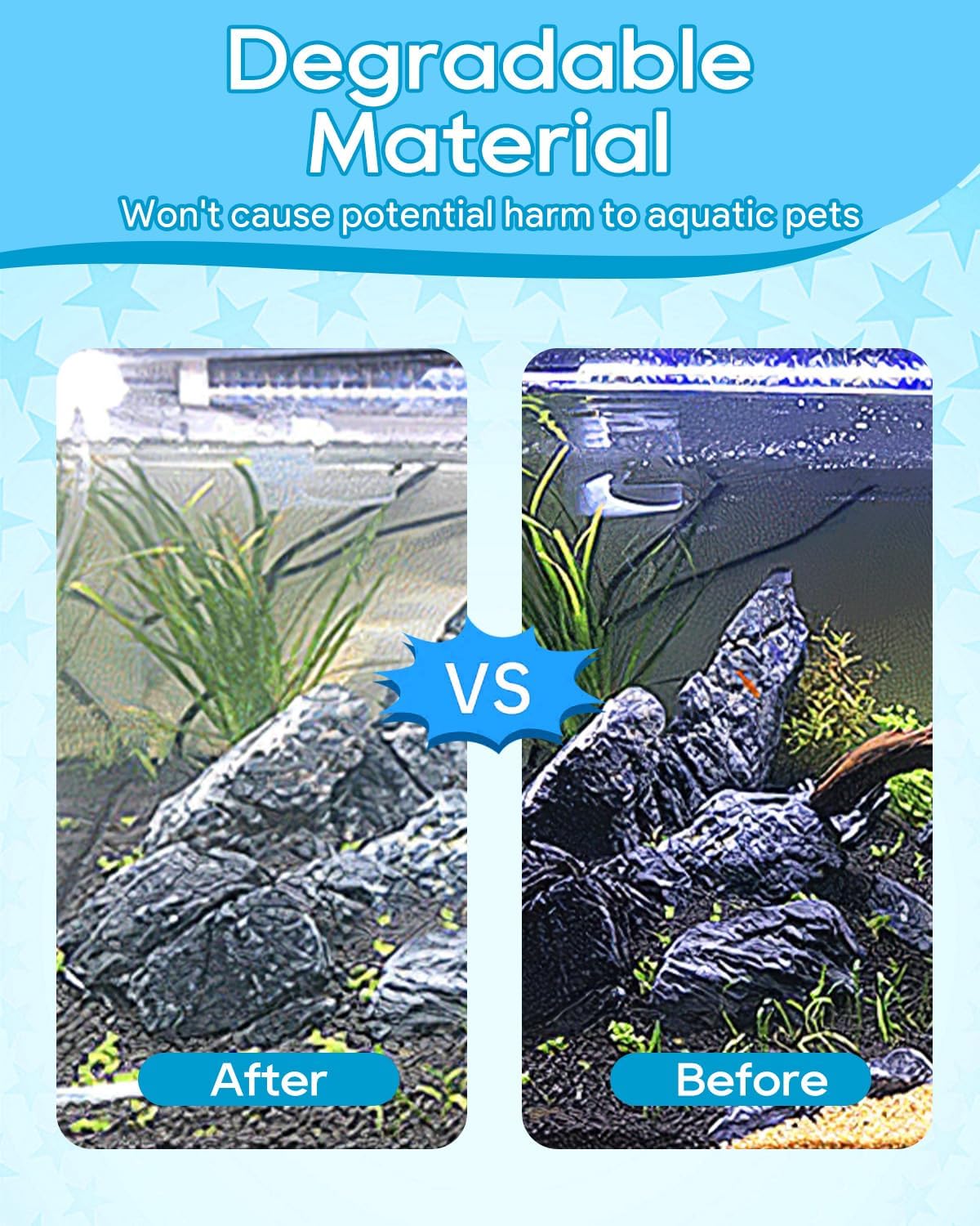 10 PCS Filter Bags for Fish Tank Large Hole, Durable Nylon Mesh Aquarium Media Bag, Reusable Zipper Filter Media Bag (7.9 x 5.5 Inch)