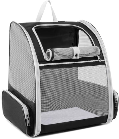 Pet Carrier Travel Cat Backpack Soft Dog Carrier for Small Dogs and Medium Cat, for Puppy Kitten Bunny up to 15lbs, Cat Carrying Backpack Collapsible (Black)