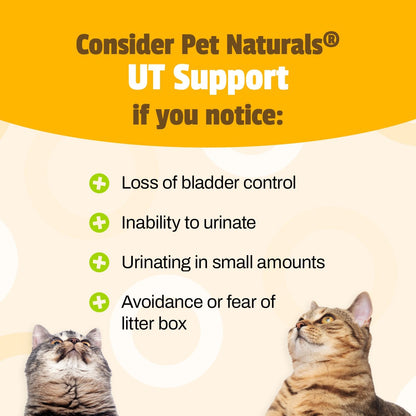 Pet Naturals UT Support Urinary Tract Supplement for Cats, 60 Chews