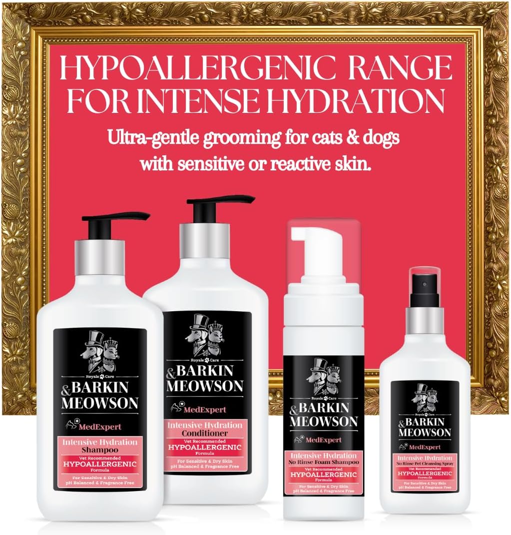 Barkin & Meowson MedExpert Hypoallergenic Intensive Hydration Conditioner 350ml / 11.83 fl.oz  for Sensitive Skin, Dogs and Cats - Fragrance Free