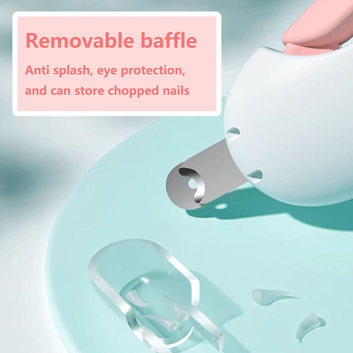 Pets Nail Clippers and Trimmers for Indoor Cats & Small Animals, Safety Lock and Nail File, Nail Trimmer & Claw Scissors for Home Grooming - Professional Grooming Tool for Pets (Pink)