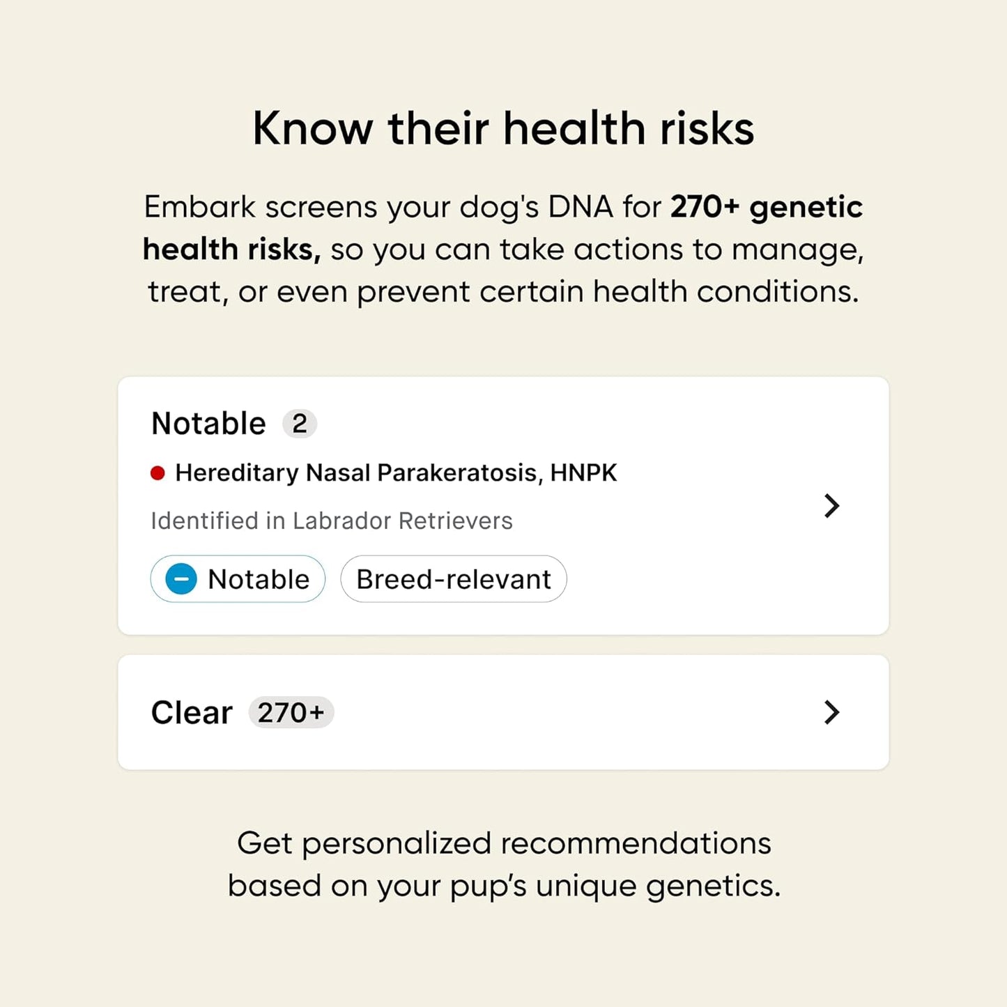 Embark Breed & Health Kit - Dog DNA Testing Kit - Discover Breed, Ancestry, Relative Finder, Genetic Health, Traits, Allergy Risk Scores